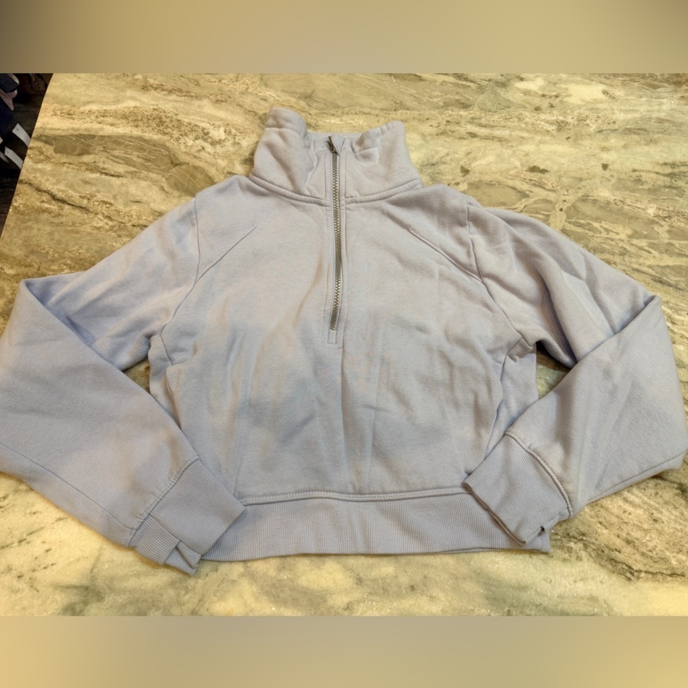 All in Motion Women’s XS Half Zip Hoodie Lavender Fleece Sweatshirt